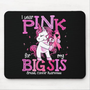 Wear Pink For My Sister Shirt Breast Cancer Awaren Mouse Pad