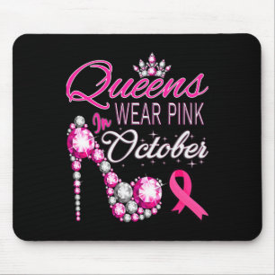 Wear Pink In October Breast Cancer Awareness Women Mouse Pad