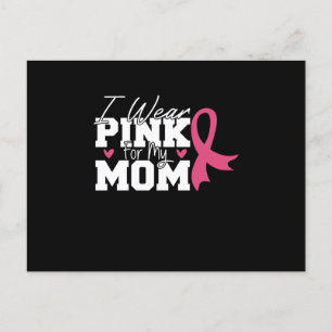 Wear Pink Mum Mother Family Matching Breast Cancer Postcard