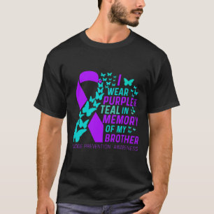 Wear Purple And Teal For Brother Suicide T-Shirt