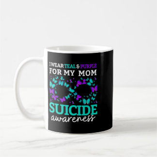 Wear Purple And Teal For Moms Prevention Women Coffee Mug