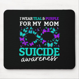 Wear Purple And Teal For Moms Prevention Women Mouse Pad