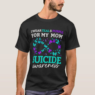 Wear Purple And Teal For Moms Prevention Women T-Shirt