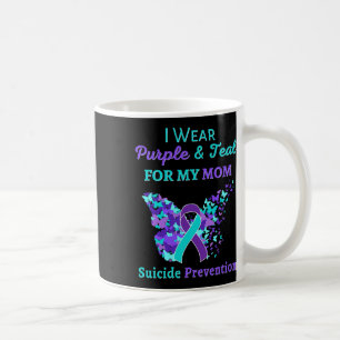 Wear Purple And Teal For My Mum Suicide Prevention Coffee Mug