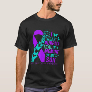 Wear Purple And Teal For Son Suicide Prevention T-Shirt