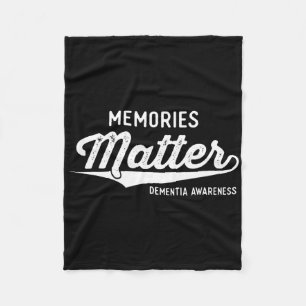 Wear Purple Dementia Awareness Gifts Memories Prob Fleece Blanket