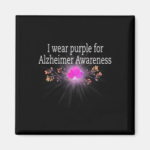 Wear Purple For Alzheimerheimer Awareness Magnet