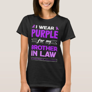 Wear purple for brother-in-law alzheimer's T-Shirt