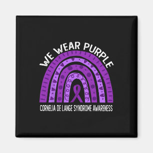 Wear Purple For Cornelia De Lange Syndrome Awarene Magnet