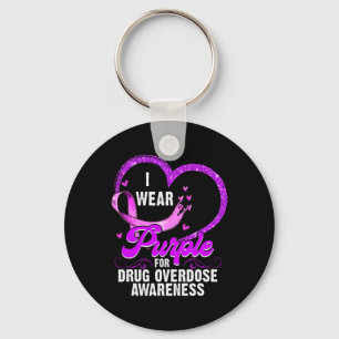 Wear Purple For Drug Overdose Awareness Key Ring