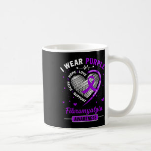Wear Purple For Fibromyalgia Awareness Ribbon 1 Coffee Mug