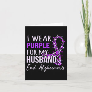 Wear Purple For Husnd Heimerheimer's Awareness Rib Card