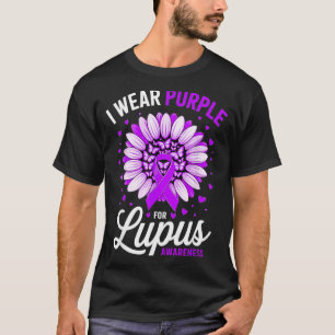 Wear Purple For Lupus Awareness Butterfly Suower T-Shirt