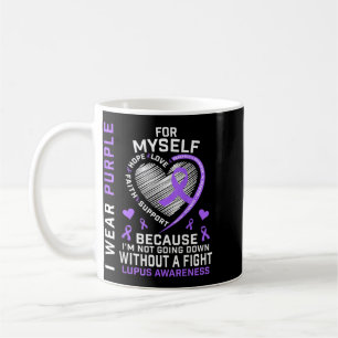Wear Purple For Lupus Awareness Warriors Fighters Coffee Mug