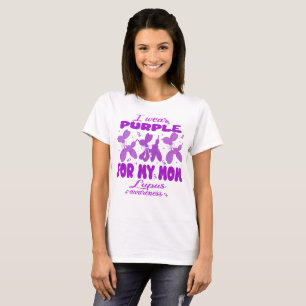 Wear Purple For Mum Cute Balloon Dog Lupus T-Shirt