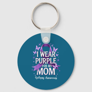 Wear purple for mum epilepsy awareness month key ring