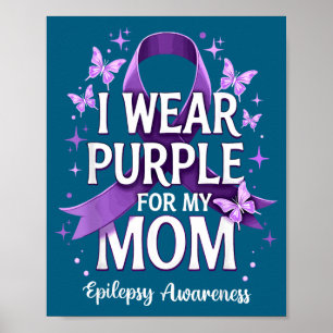 Wear purple for mum epilepsy awareness month poster