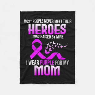 Wear Purple For Mum Pancreatic Cancer Awareness Gr Fleece Blanket
