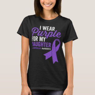 Wear Purple For My Daughter Fibromyalgia Awareness T-Shirt