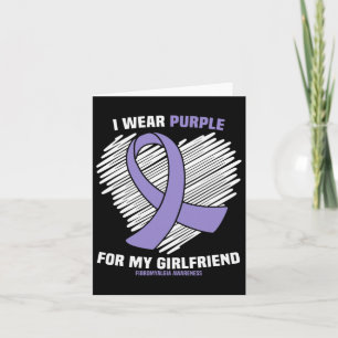 Wear Purple For My Girlfriend Fibromyalgia Awarene Card