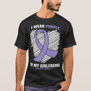 Wear Purple For My Girlfriend Fibromyalgia Awarene T-Shirt