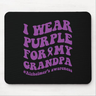 Wear Purple For My Grandpa Mouse Pad