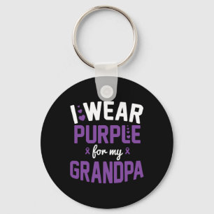 Wear Purple For My Grandpa September Alzheimerheim Key Ring