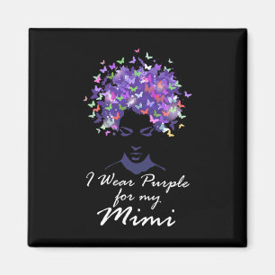 Wear Purple For My Mimi Mother Support Alzheimerhe Magnet
