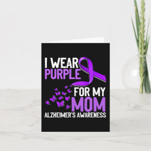 Wear Purple For My Mum Alzheimer´s Awareness Card