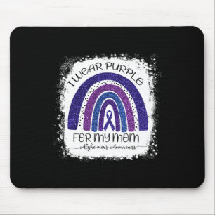 Wear Purple For My Mum Alzheimerheimer Bleached Ra Mouse Pad