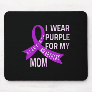 Wear Purple For My Mum Alzheimerheimer's Disease A Mouse Pad