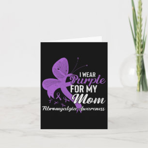 Wear Purple For My Mum Fibromyalgia Awareness Ribb Card