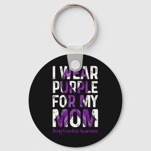 Wear Purple For My Mum - Overdose Awareness Key Ring