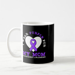 Wear Purple For My Mum Ribbon Heimerheimer Awarene Coffee Mug