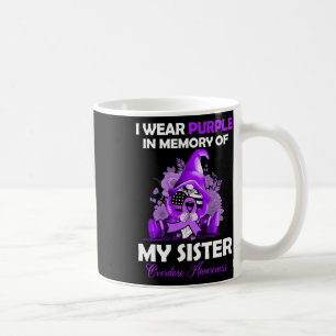 Wear Purple For My Sister Overdose Awareness Month Coffee Mug