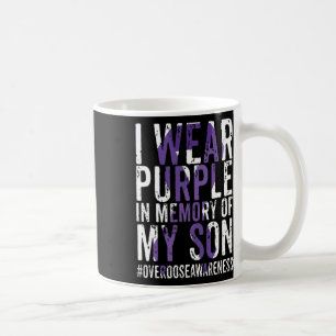 Wear Purple For My Son Overdose Awareness Ribbon 1 Coffee Mug