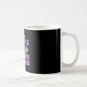 Wear purple for wife lupus awareness month sle coffee mug