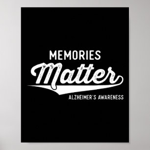 Wear Purple Heimerheimer's Awareness Gifts Memorie Poster