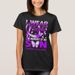 Wear Purple In Memory For My Son Overdose Awarenes T-Shirt