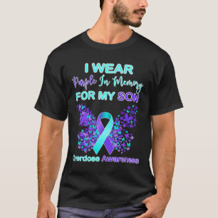 Wear Purple In Memory For My Son Overdose Awarenes T-Shirt