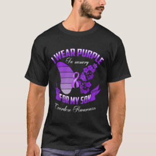 Wear Purple In Memory For My Son Overdose Awarenes T-Shirt