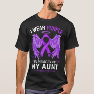 Wear Purple In Memory Of Aunt Alzheimerheimer Awar T-Shirt