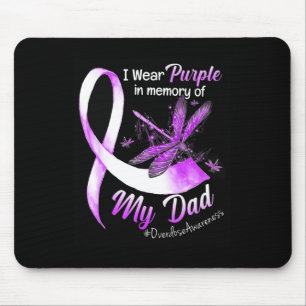 Wear Purple In Memory Of My Dad Overdose Awareness Mouse Pad