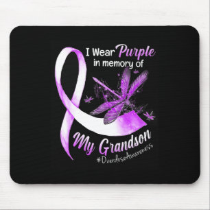 Wear Purple In Memory Of My Grandson Overdose Awar Mouse Pad