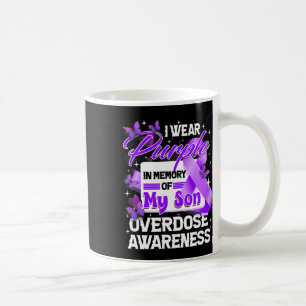 Wear Purple In Memory Of My Son Overdose Awareness Coffee Mug