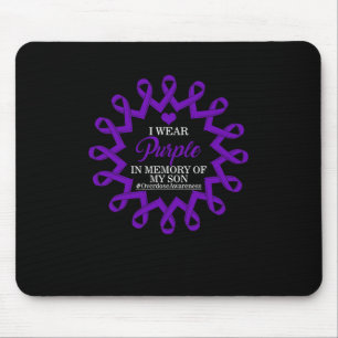 Wear Purple In Memory Of My Son Overdose Awareness Mouse Pad