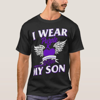 Wear Purple In Memory Of My Son Overdose Awareness T-Shirt