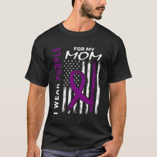 Wear Purple Mum Detia Alzheimers Awareness America T-Shirt