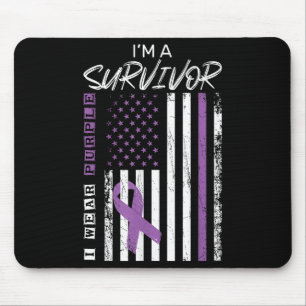 Wear Purple Pancreatic Cancer Survivor Gifts Women Mouse Pad