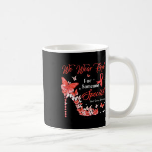 Wear Red Butterflies Heart Disease Awareness Coffee Mug